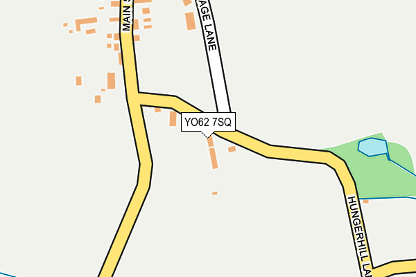 YO62 7SQ map - OS OpenMap – Local (Ordnance Survey)