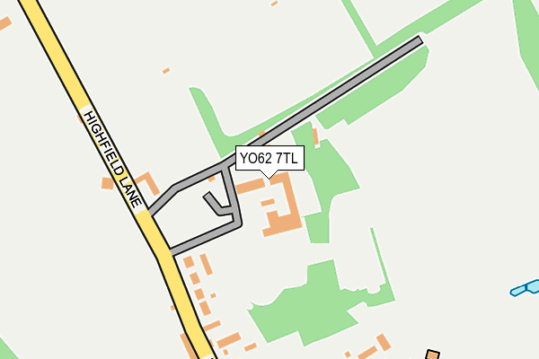 YO62 7TL map - OS OpenMap – Local (Ordnance Survey)