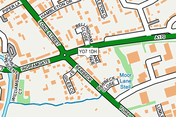 YO7 1DH map - OS OpenMap – Local (Ordnance Survey)