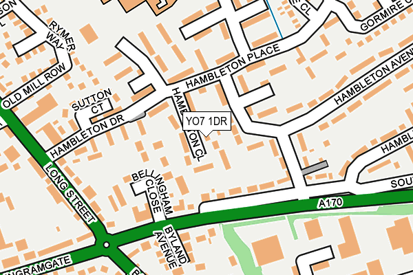 YO7 1DR map - OS OpenMap – Local (Ordnance Survey)