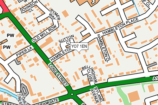 YO7 1EN map - OS OpenMap – Local (Ordnance Survey)