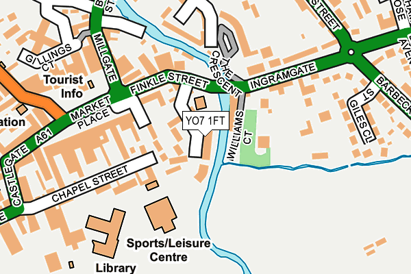 YO7 1FT map - OS OpenMap – Local (Ordnance Survey)