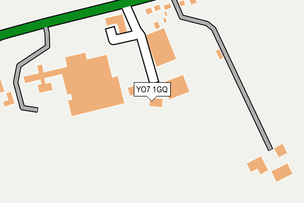 YO7 1GQ map - OS OpenMap – Local (Ordnance Survey)