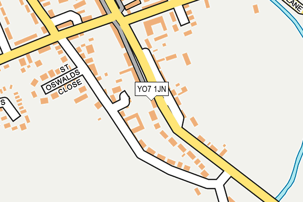 YO7 1JN map - OS OpenMap – Local (Ordnance Survey)