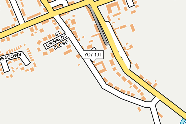YO7 1JT map - OS OpenMap – Local (Ordnance Survey)