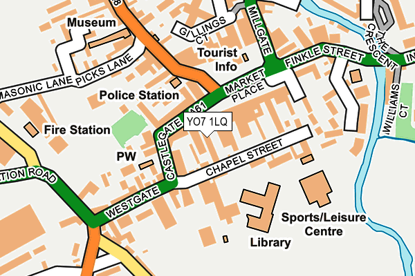 YO7 1LQ map - OS OpenMap – Local (Ordnance Survey)