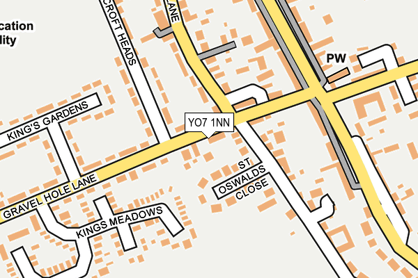 YO7 1NN map - OS OpenMap – Local (Ordnance Survey)