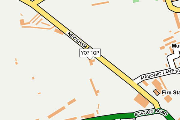 YO7 1QP map - OS OpenMap – Local (Ordnance Survey)