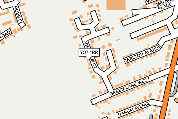 YO7 1RR map - OS OpenMap – Local (Ordnance Survey)
