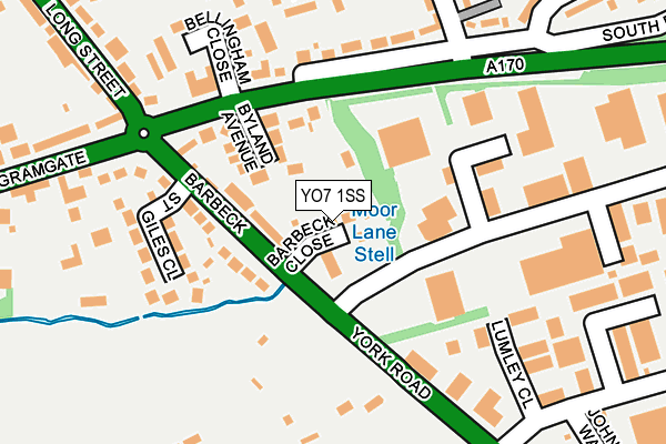 YO7 1SS map - OS OpenMap – Local (Ordnance Survey)