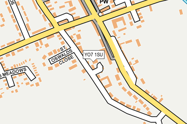 YO7 1SU map - OS OpenMap – Local (Ordnance Survey)