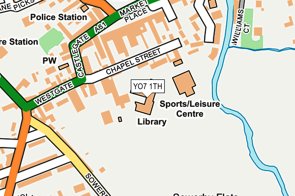 YO7 1TH map - OS OpenMap – Local (Ordnance Survey)