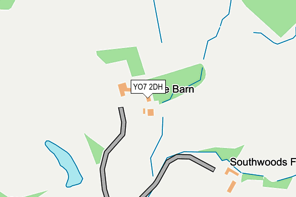 YO7 2DH map - OS OpenMap – Local (Ordnance Survey)