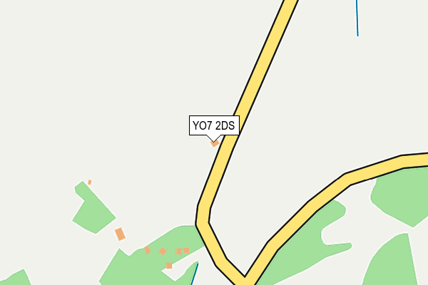 YO7 2DS map - OS OpenMap – Local (Ordnance Survey)
