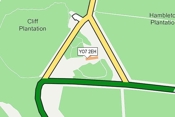 YO7 2EH map - OS OpenMap – Local (Ordnance Survey)