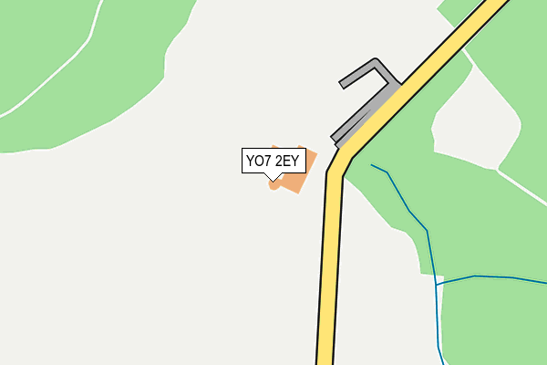 YO7 2EY map - OS OpenMap – Local (Ordnance Survey)
