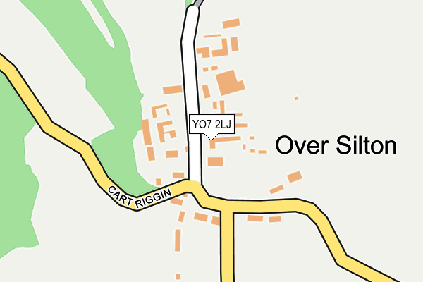 YO7 2LJ map - OS OpenMap – Local (Ordnance Survey)