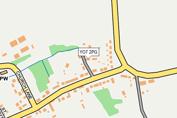 YO7 2PG map - OS OpenMap – Local (Ordnance Survey)