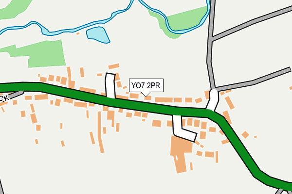 YO7 2PR map - OS OpenMap – Local (Ordnance Survey)