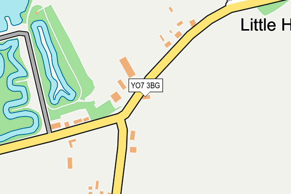 YO7 3BG map - OS OpenMap – Local (Ordnance Survey)