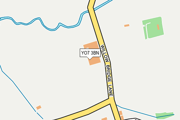 YO7 3BN map - OS OpenMap – Local (Ordnance Survey)