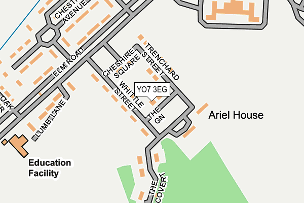 YO7 3EG map - OS OpenMap – Local (Ordnance Survey)