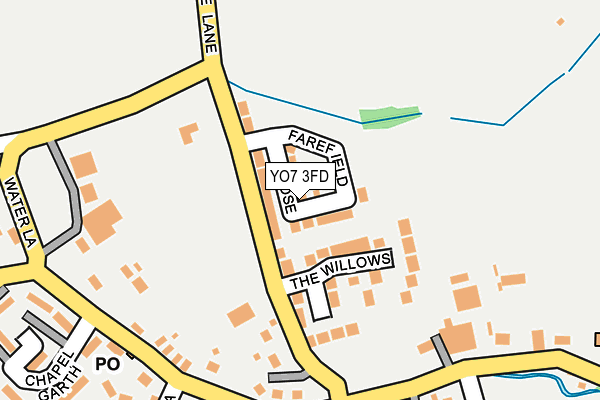 YO7 3FD map - OS OpenMap – Local (Ordnance Survey)