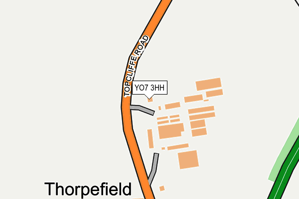 YO7 3HH map - OS OpenMap – Local (Ordnance Survey)
