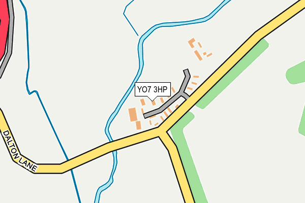 YO7 3HP map - OS OpenMap – Local (Ordnance Survey)