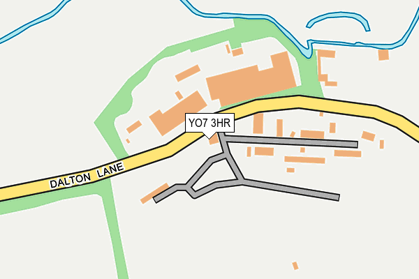 YO7 3HR map - OS OpenMap – Local (Ordnance Survey)