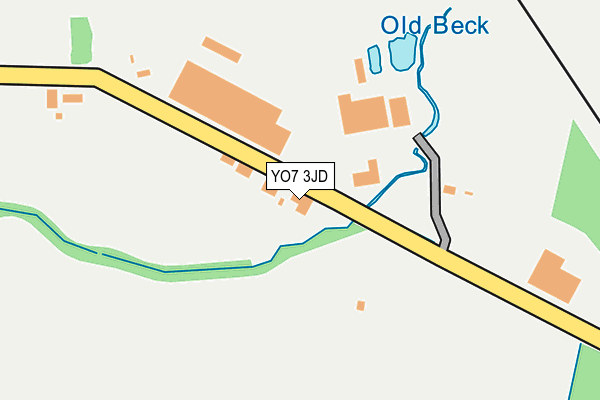 YO7 3JD map - OS OpenMap – Local (Ordnance Survey)