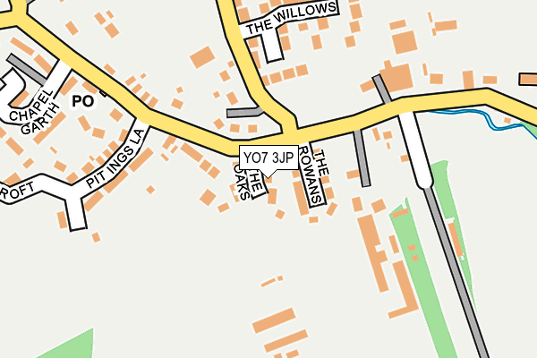 YO7 3JP map - OS OpenMap – Local (Ordnance Survey)