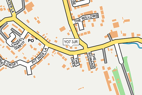 YO7 3JR map - OS OpenMap – Local (Ordnance Survey)