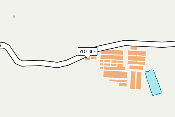 YO7 3LF map - OS OpenMap – Local (Ordnance Survey)