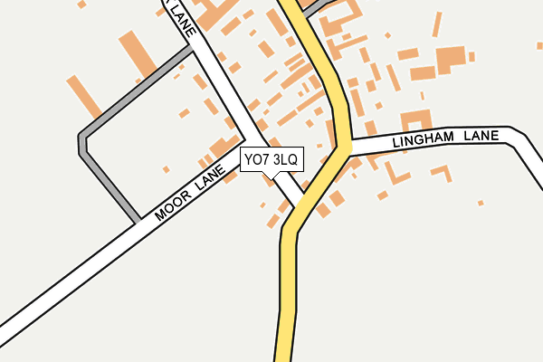 YO7 3LQ map - OS OpenMap – Local (Ordnance Survey)