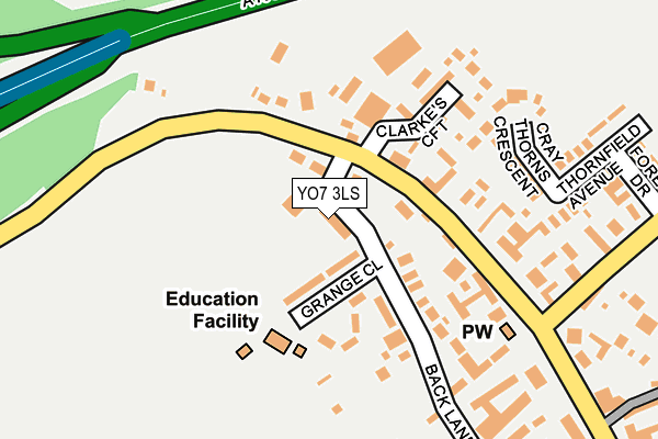 YO7 3LS map - OS OpenMap – Local (Ordnance Survey)