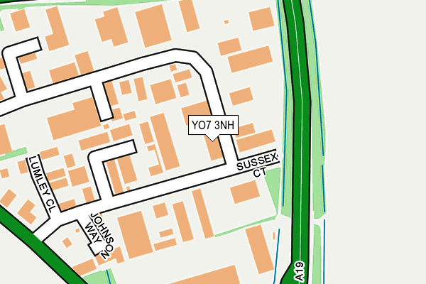 YO7 3NH map - OS OpenMap – Local (Ordnance Survey)