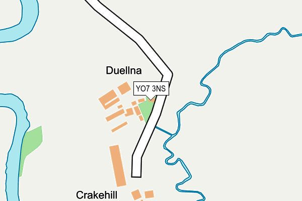 YO7 3NS map - OS OpenMap – Local (Ordnance Survey)