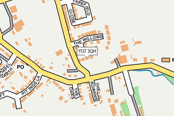 YO7 3QH map - OS OpenMap – Local (Ordnance Survey)
