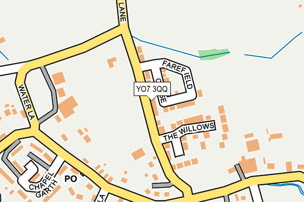 YO7 3QQ map - OS OpenMap – Local (Ordnance Survey)