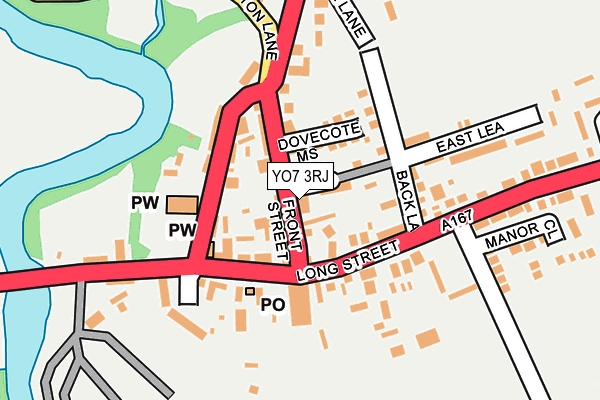 YO7 3RJ map - OS OpenMap – Local (Ordnance Survey)