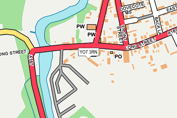 YO7 3RN map - OS OpenMap – Local (Ordnance Survey)