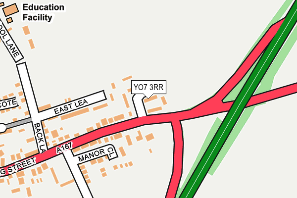 YO7 3RR map - OS OpenMap – Local (Ordnance Survey)