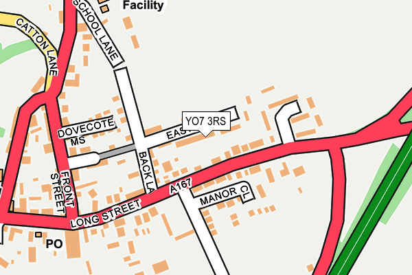 YO7 3RS map - OS OpenMap – Local (Ordnance Survey)