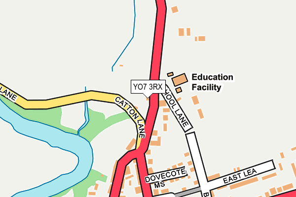 YO7 3RX map - OS OpenMap – Local (Ordnance Survey)