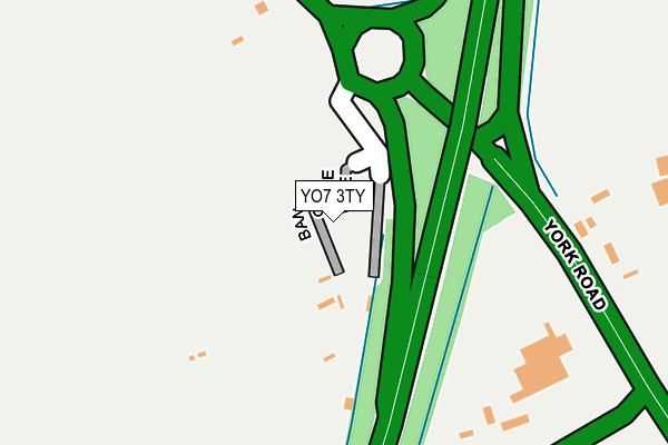 YO7 3TY map - OS OpenMap – Local (Ordnance Survey)