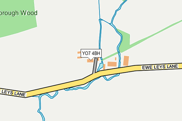 YO7 4BH map - OS OpenMap – Local (Ordnance Survey)