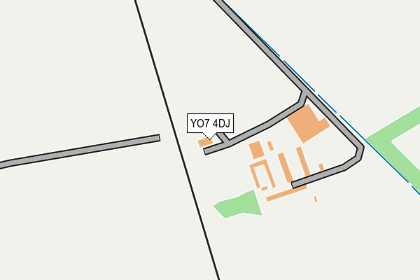 YO7 4DJ map - OS OpenMap – Local (Ordnance Survey)