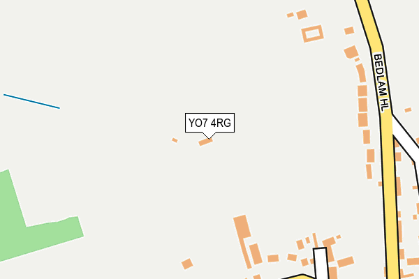 YO7 4RG map - OS OpenMap – Local (Ordnance Survey)