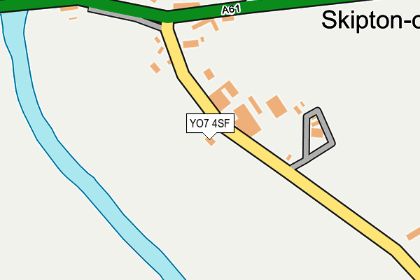 YO7 4SF map - OS OpenMap – Local (Ordnance Survey)